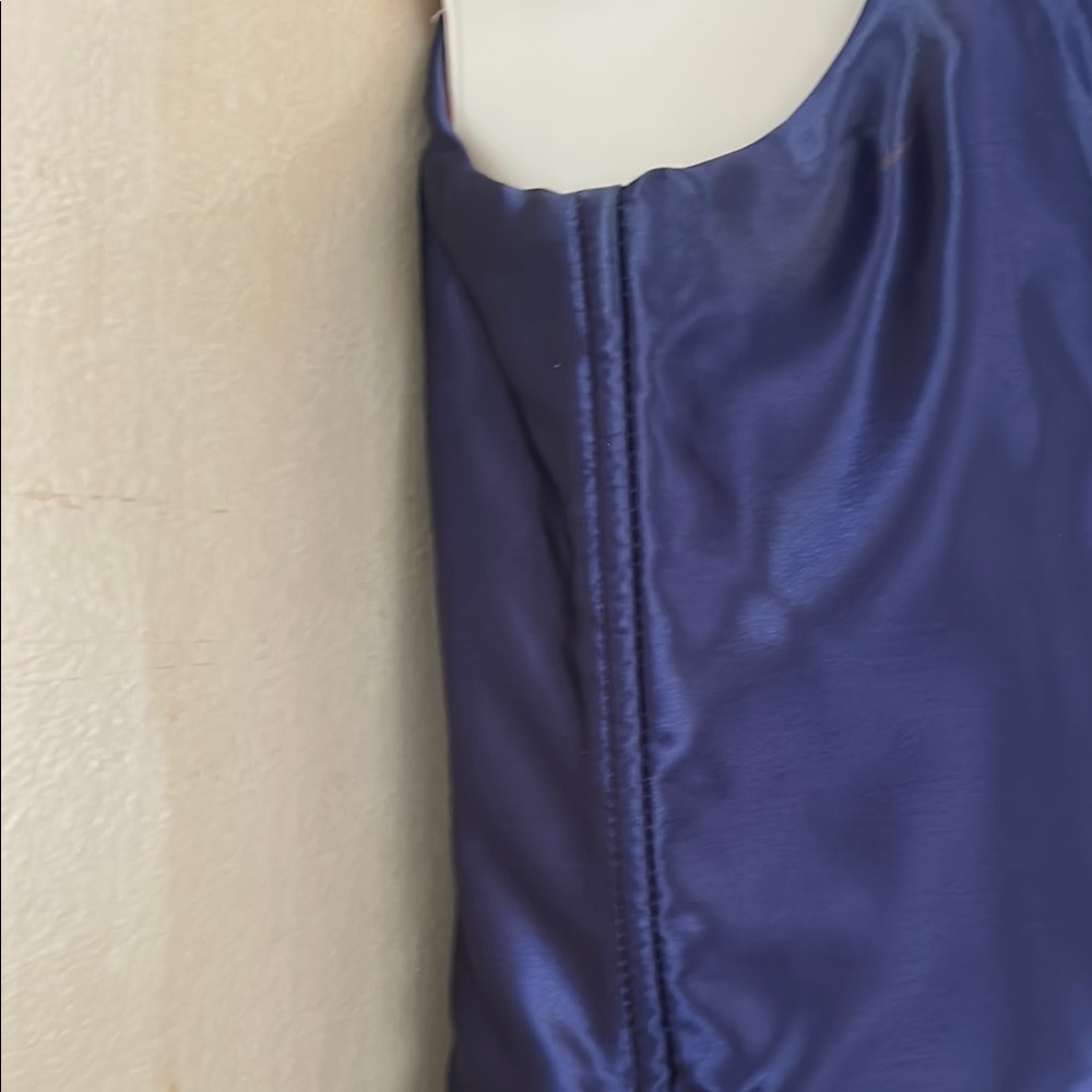Jessica McClintock for Gunne Sax Navy Blue Satin  Corset Prom Dress size 5/6 - Picture 10 of 12